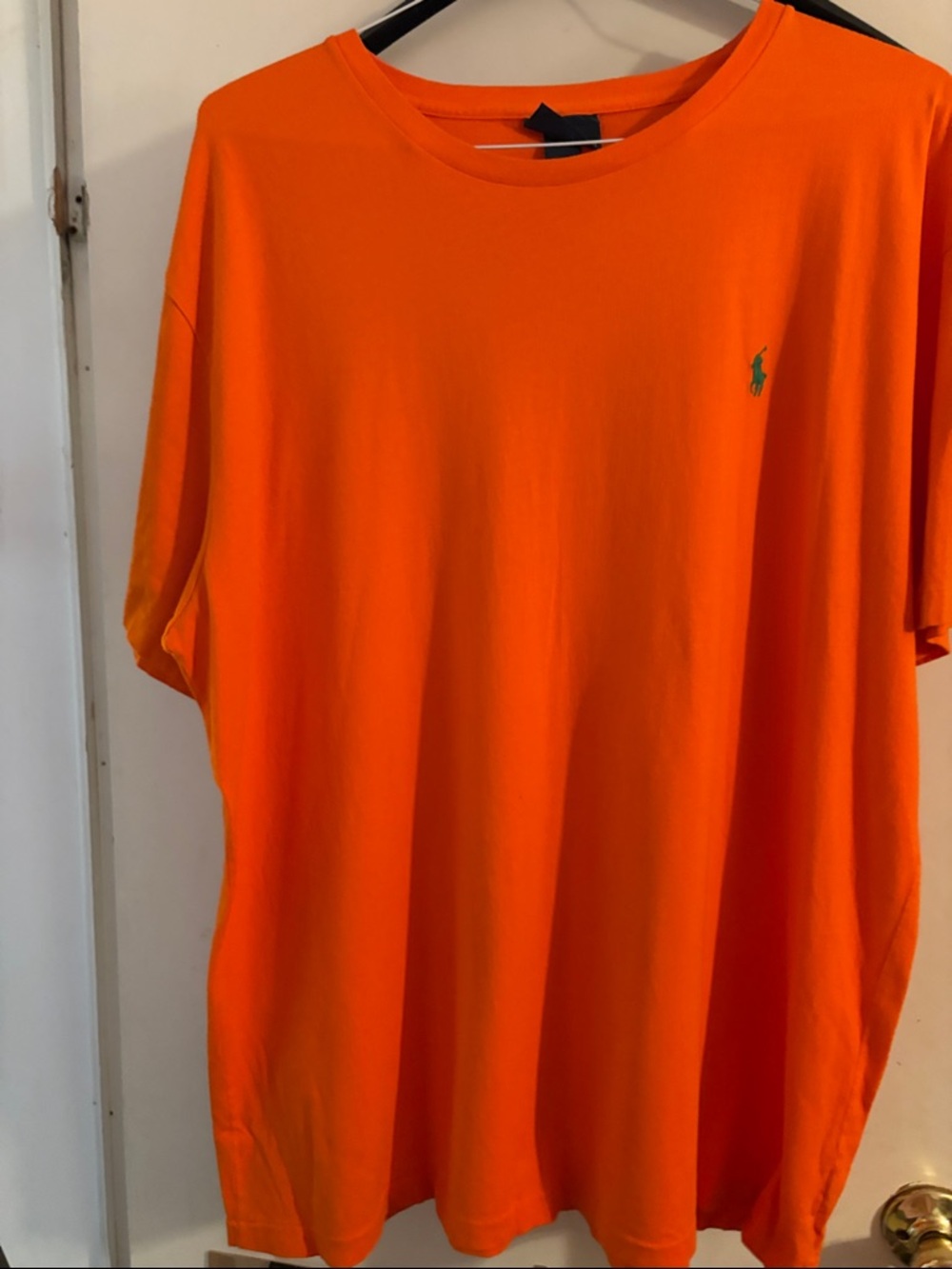 Polo by Ralph Lauren Orange Short-Sleeve Crew Tee with Green Pony
